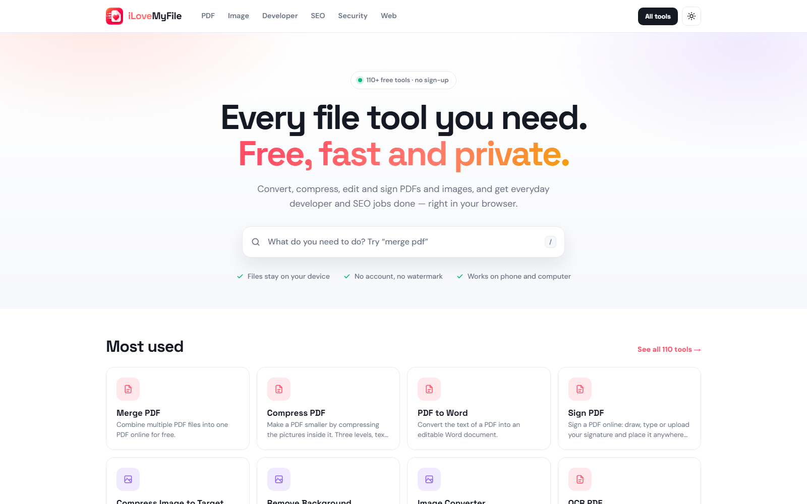 How We Built iLoveMyFile: 110+ Free PDF, Image & Developer Tools That Run in the Browser
